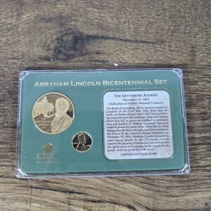 Abraham Lincoln Bicentennial Set - Gettysburg Address coin set